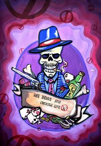 阿克苏市第三高级中学开展艺术教育与德育教育有机融合的禁毒教育活动