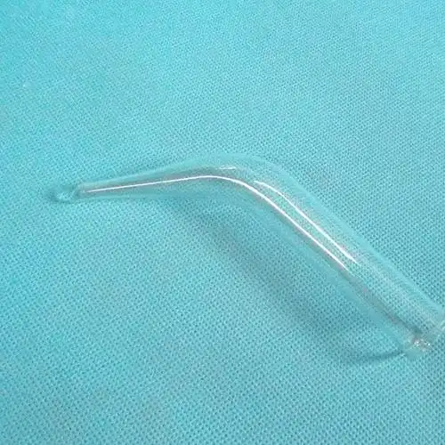 牛角管 尾接管 蒸馏装置配件 化学实验器材玻璃教学仪器图片