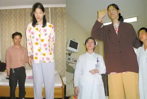 2米36的中国女巨人正常男人站直才到她胸一生为情所困令人动容