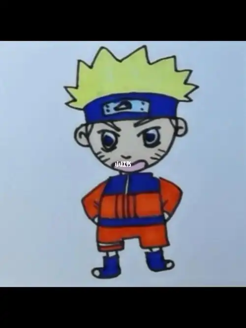 火影忍者漩涡鸣人卡通画画手绘