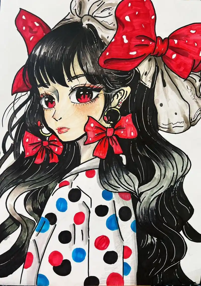 四年级学员动漫人物作品 原图 临摹素材来自9493