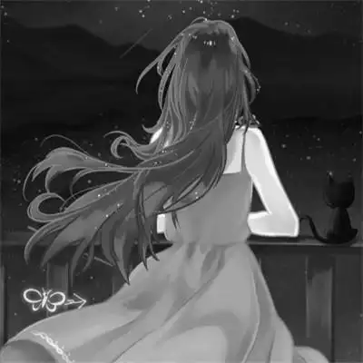 头像黑白女背影伤感 高清好看的忧伤美女图片黑白背影头像_女生头像