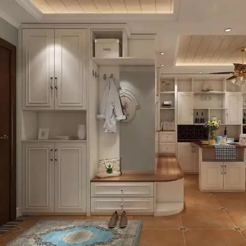 装修索菲亚全屋定制の入户柜今天分享一下不同收纳侧重点的入户鞋柜图