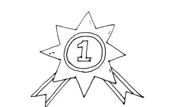 徽章简笔画简单漂亮