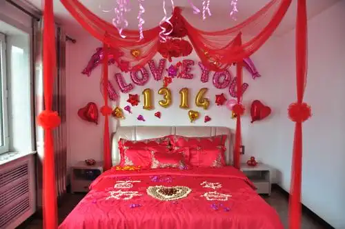 婚房布置的温心舒服,浪漫唯美,喜气洋洋