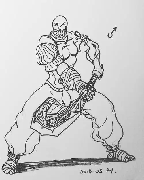 武士练习|插画|创作习作|单眼皮minos_原创作品-站酷zcool