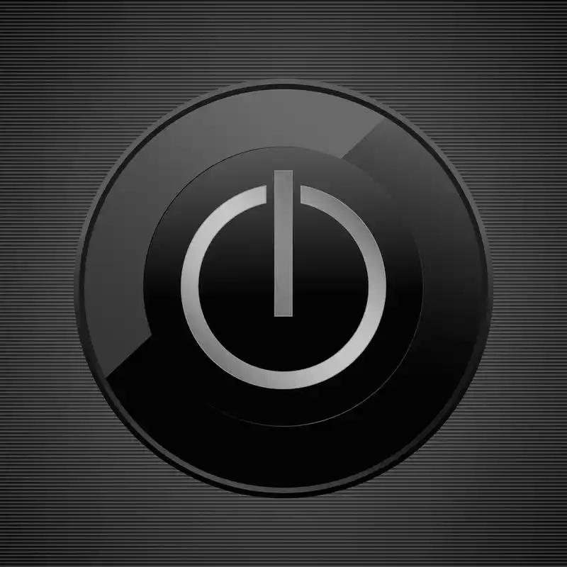 抽象电源按钮图标,按钮 (ui) 的网站或应用程序