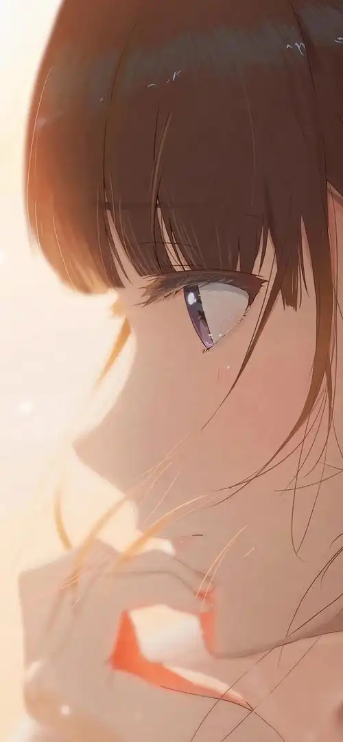 动漫美女眼泪侧脸