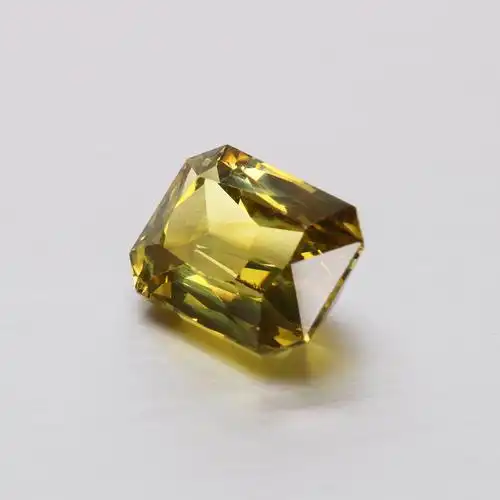 国际证书 3.51ct天然斯里兰卡金绿宝石 全干净火彩强