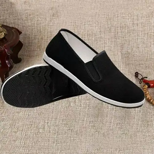 少数民族舞蹈服配鞋苗族壮族彝族男女童平跟带跟浅口鞋老北京布鞋