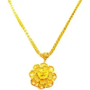 00赤足潮人淘宝新款越南沙金项链套装复古民族风凤凰婚庆女项链镀金