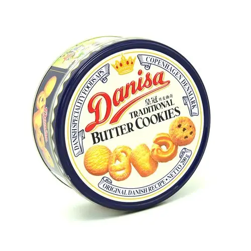 20年月产进口danisa皇冠丹麦曲奇饼干200g铁盒曲奇饼干
