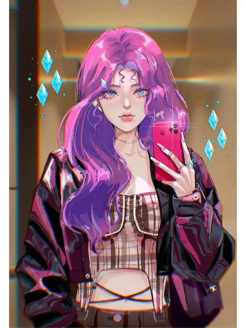 小马宝莉拟人之碧琪 已经集齐五头小马.