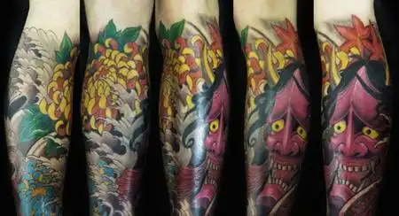 花臂纹身图案大全_花臂纹身图片_纹身花臂手稿_半臂纹身_第131页