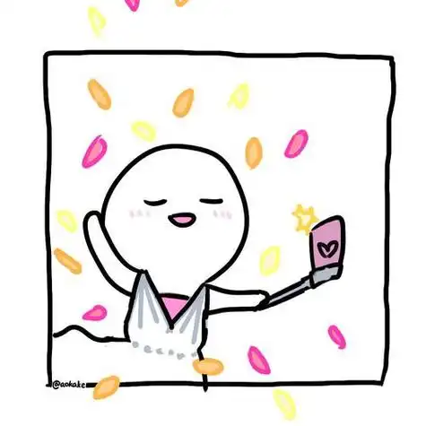 简笔白色小人情头情侣头像卡通可爱卡哇伊楼上楼下系列