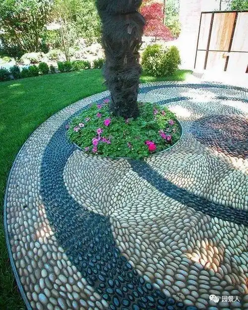 鹅卵石铺装 · 匠心之美