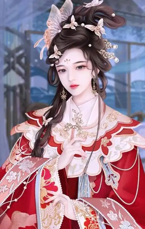 古风美人壁纸,娇媚无骨入艳三分