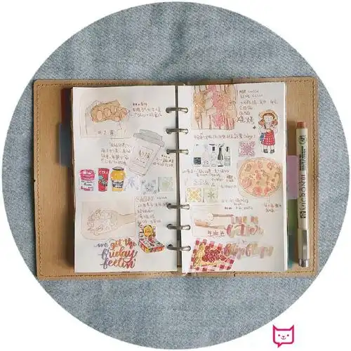 复古风手账设计,抓住圣诞的小尾巴_2019板报素材