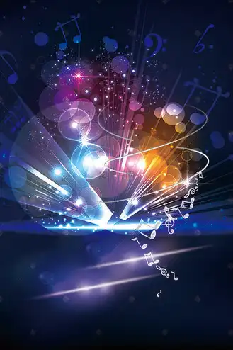 时尚星光绚丽音乐酒吧海报背景素材