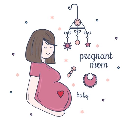 卡通孕妇图片大全_卡通孕妇图片素材【png免费下载】-90设计网