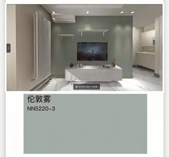 小赵装修立邦乳胶漆选色伦敦雾灰蓝奶咖