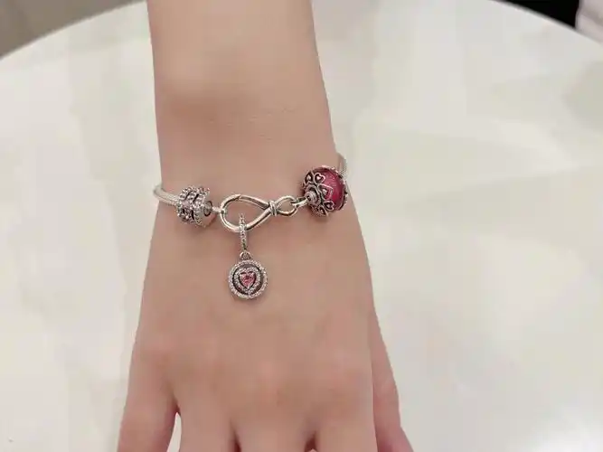 潘多拉新款手链浪漫粉色纯净甜美