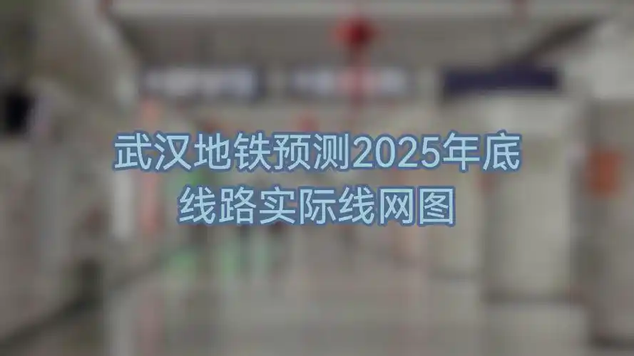 武汉地铁预测2025年底线路实际线网图