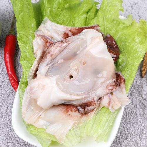 新鲜现切鱿鱼脖去皮无冰衣脆骨鱿鱼脖海鲜水产批发烧烤食材 一斤鱿鱼
