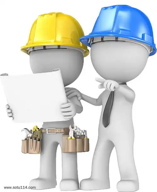 安全施工工人3d小人