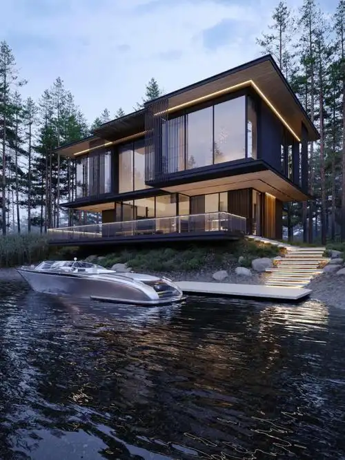 暗黑系列现代别墅有喜欢这种风格的么