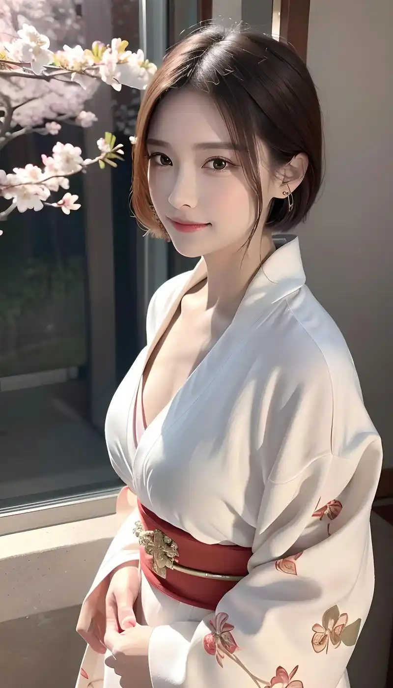 和服写真#和服 #ai绘画 #美女壁纸高清全屏 - 抖音