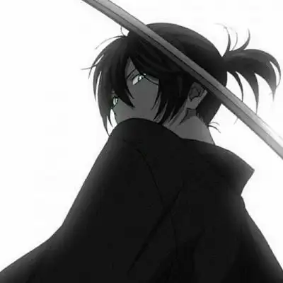 黑白系高冷个性的男生动漫头像