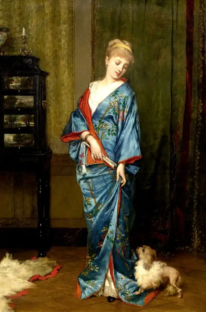 "豪华贵妇们"比利时画家弗兰斯·维尔哈斯绘画作品欣赏