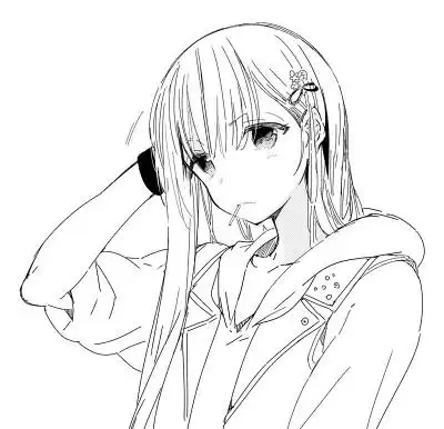 集(共7张)黑白动漫女头修图后 插画 二次元 美图 长直控 唯美/侵删