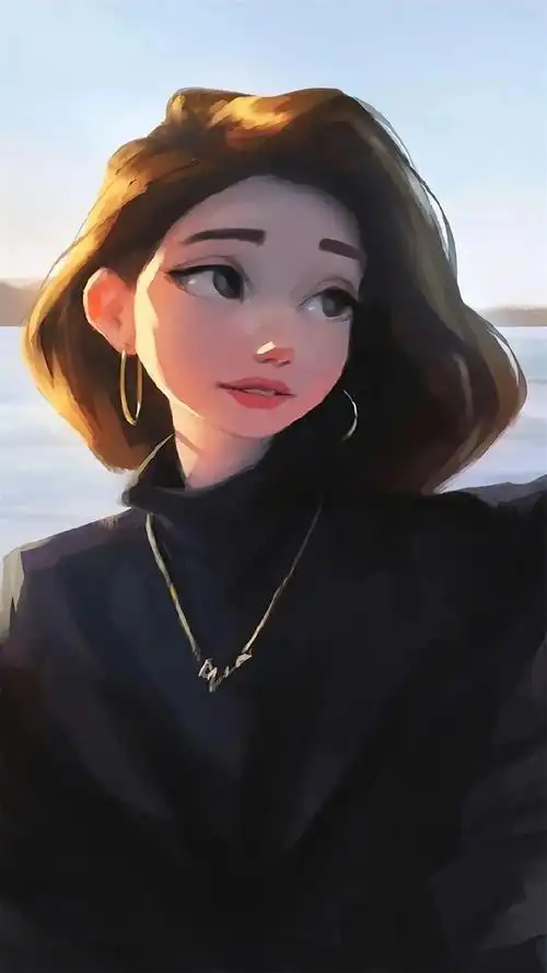 欧美手绘美女唯美高清手机壁纸_唯美_手机壁纸下载_美桌网