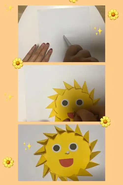 亲子手工制作:魔力太阳圈