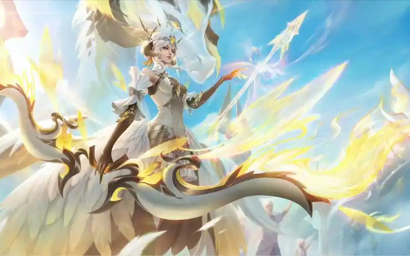 王者伽罗新皮肤炽翼辉光特效来了,有点单调了!