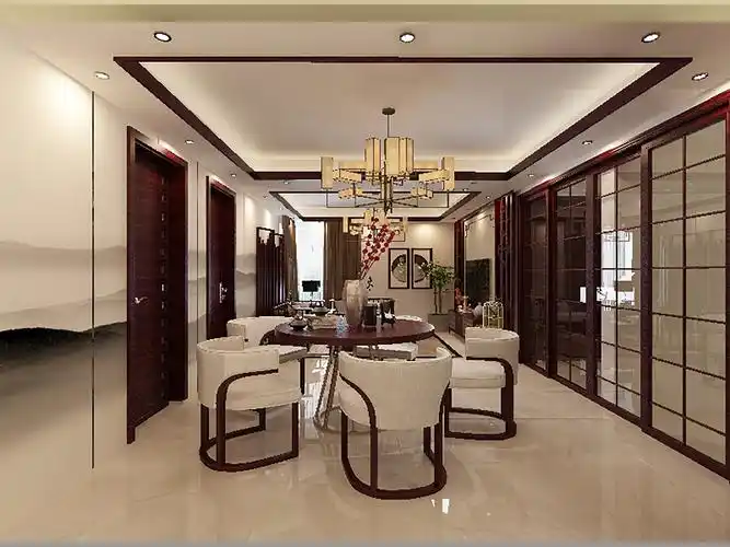 新中式极简主义 - 中式风格三室一厅一卫装修效果图 - ***2设计效果图