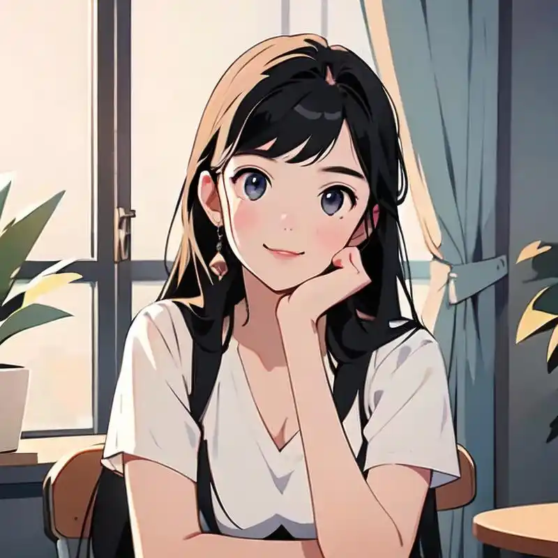 动漫风女高中生头像96超可爱!
