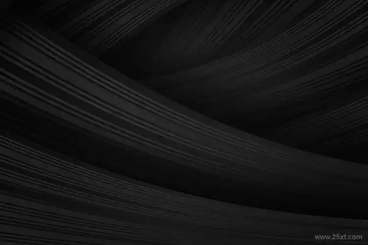 高级低调的极简黑色条纹丝带叠加分层效果背景图