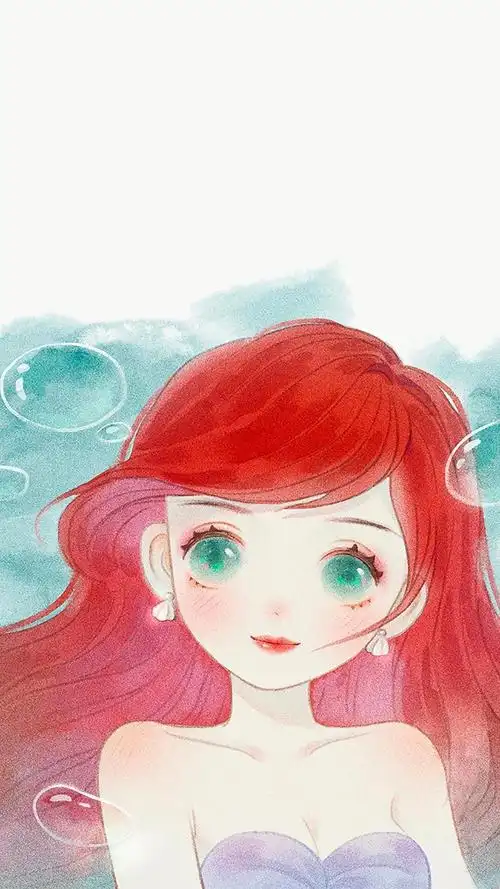 迪士尼公主系列可爱动漫手绘