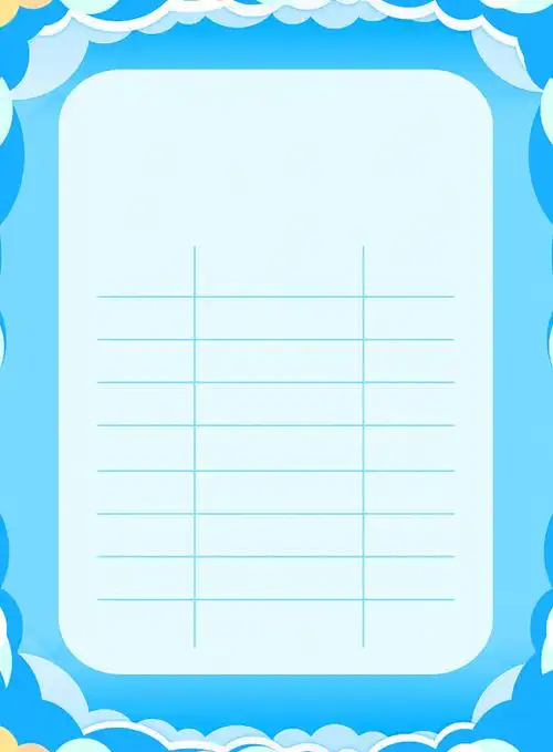 印刷课程表背景图片