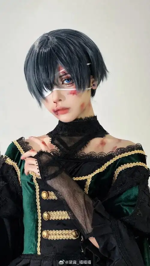 黑执事##cos#(绿魔女篇)小少爷的第二次女装…凄凄惨惨啵酱:我384
