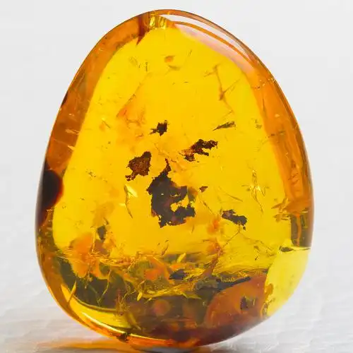 16.1g收藏级缅甸琥珀【植物爆花裸料挂件】fzz8-23