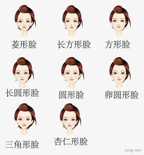 各类脸型png素材透明免抠图片动植人物