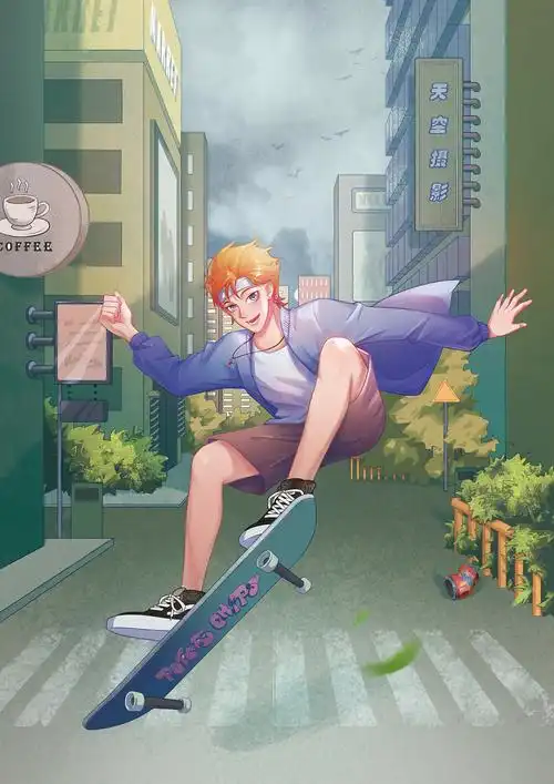 滑板|插画|创作习作|vector蛙蛙 - 原创作品 - 站酷 (zcool)