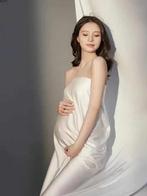 明星气质款孕妇照78优雅与温馨并存