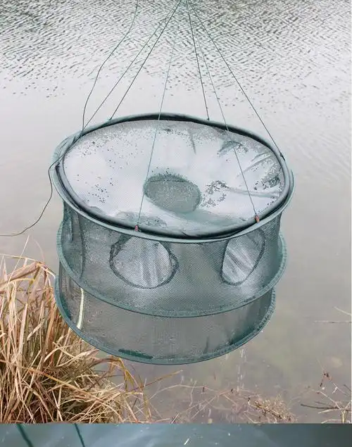 户外渔网捕鱼网全自动捕鱼笼儿童鱼网捕虾笼折叠抓扑鱼笼小鱼虾网