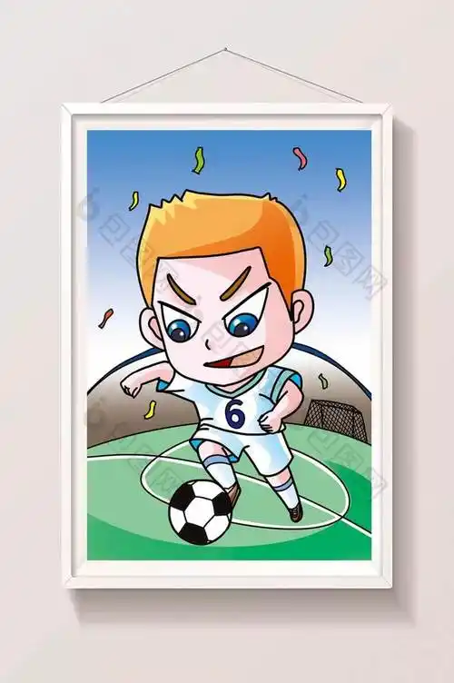 头球世界杯海报手绘简笔画 头球世界杯海报手绘简笔画教程