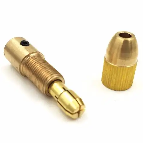 微型电钻自紧钻夹头 小电钻钻头夹 手电钻小电磨木工黄铜钻夹夹头